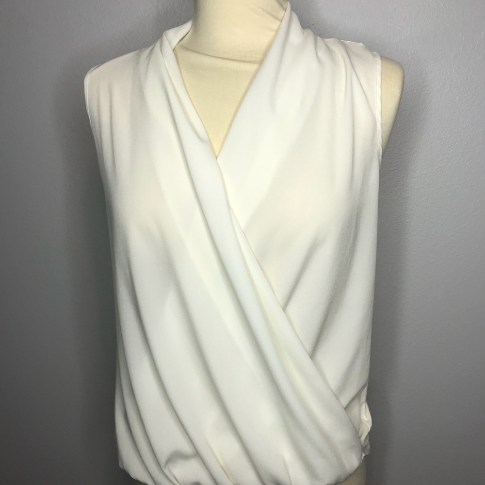 Ann Taylor white dressy tank